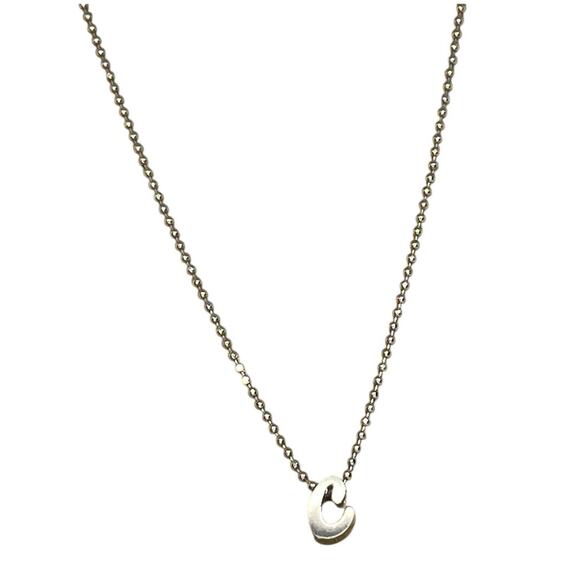 Alex Woo Sterling Silver ‘C’ Initial Pendant Necklace NY Designer Luxury Fashion - Picture 16 of 16